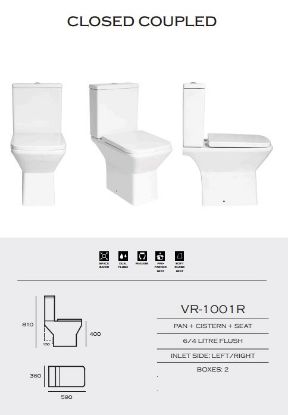Picture of Vr Short projection Rimless square WC Pack I