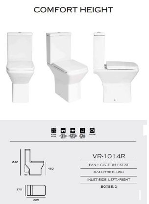 Picture of VR Quattro Comfort Height Close Coupled Toilet Pack