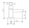 Picture of Cross Head Basin Taps  Pair
