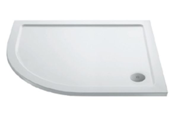 Picture of 900x800x40 Offset Quadrant Shower Tray L/H