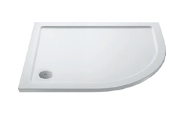 Picture of 900x800x40 Offset Quadrant Shower Tray R/H (Right Hand )