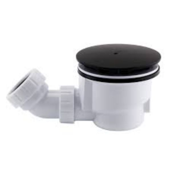 Picture of 90mm Black Top Fast Flow Shower Tray Waste