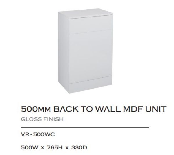 Picture of 500 Mm White Wc Box Unit