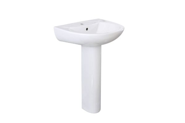 Picture of Aura Basin & Pedestal 450w x 830h x 400d