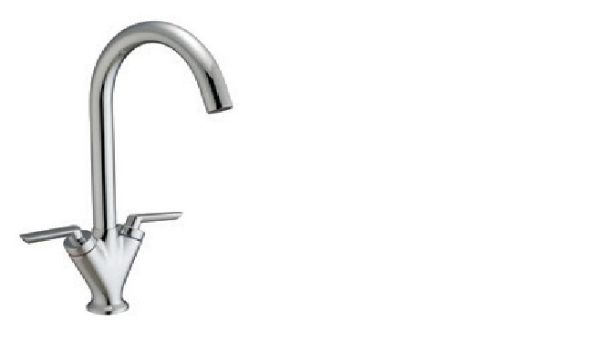 Picture of Chrome Kitchen Tap Mixer With Twin Handles