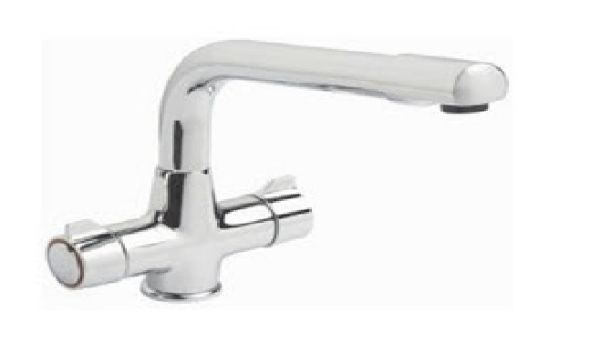 Picture of Twin Handle Chrome Heady Duty Kitchen Mixer Tap