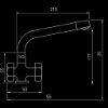 Picture of Twin Handle Chrome Heady Duty Kitchen Mixer Tap