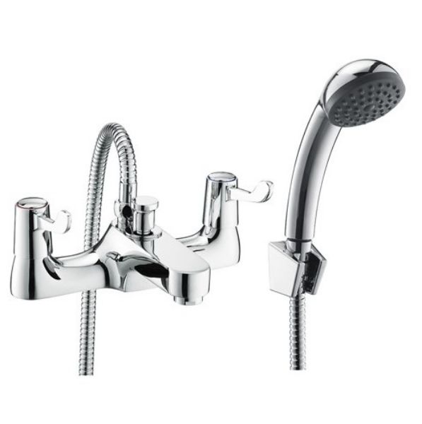Picture of Contract Lever Bath Shower Mixer Tap and Kit - Chrome