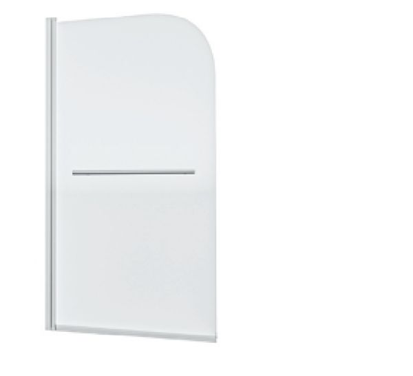 Picture of Radius Edge Bath Screen with Towel Bar 800 x 1400mm