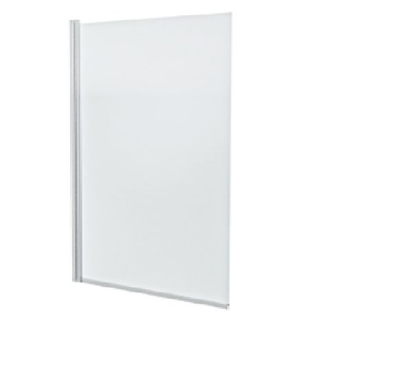 Picture of 800 x 1400mm  Square Edge Bath Screen With Chrome Profile