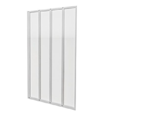 Picture of 4 Folding Bath Screen 1000 x 4x1400mm Chrome
