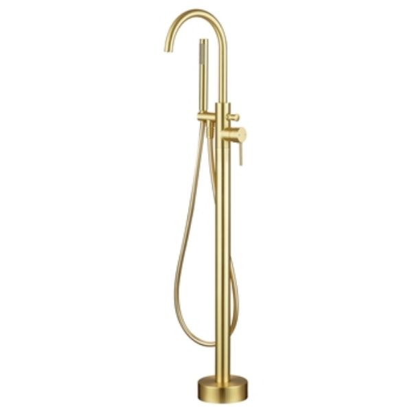 Picture of Eden Freestanding Bath Shower Mixer Brushed Brass