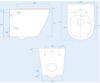 Picture of Rimless Wall Hung Toilet D SHAPE With Soft Close Heavy duty Seat